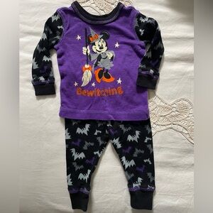 Disney Baby Halloween Purple and Black Bewitching Minnie Sleep Set